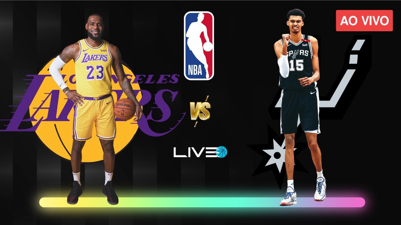 LOS ANGELES LAKERS x SAN ANTONIO SPURS - NBA AO VIVO l Lebron James vs Victor Wembanyama