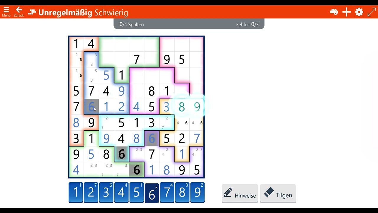 Microsoft Sudoku Irregular Hard, February 19, 2026, Daily Challenges