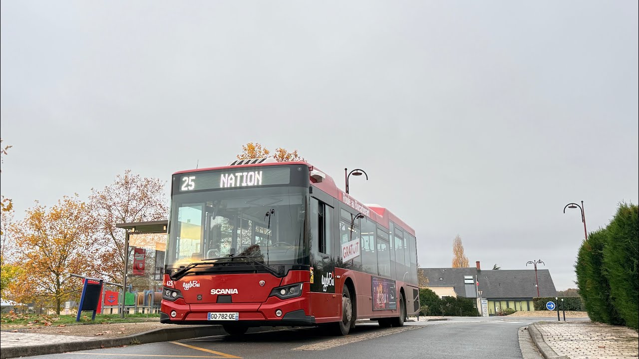 [CAM-RIDE] SCANIA CITYWIDE LE ZF €6 / - LIGNE 25 DESTINATION NATION