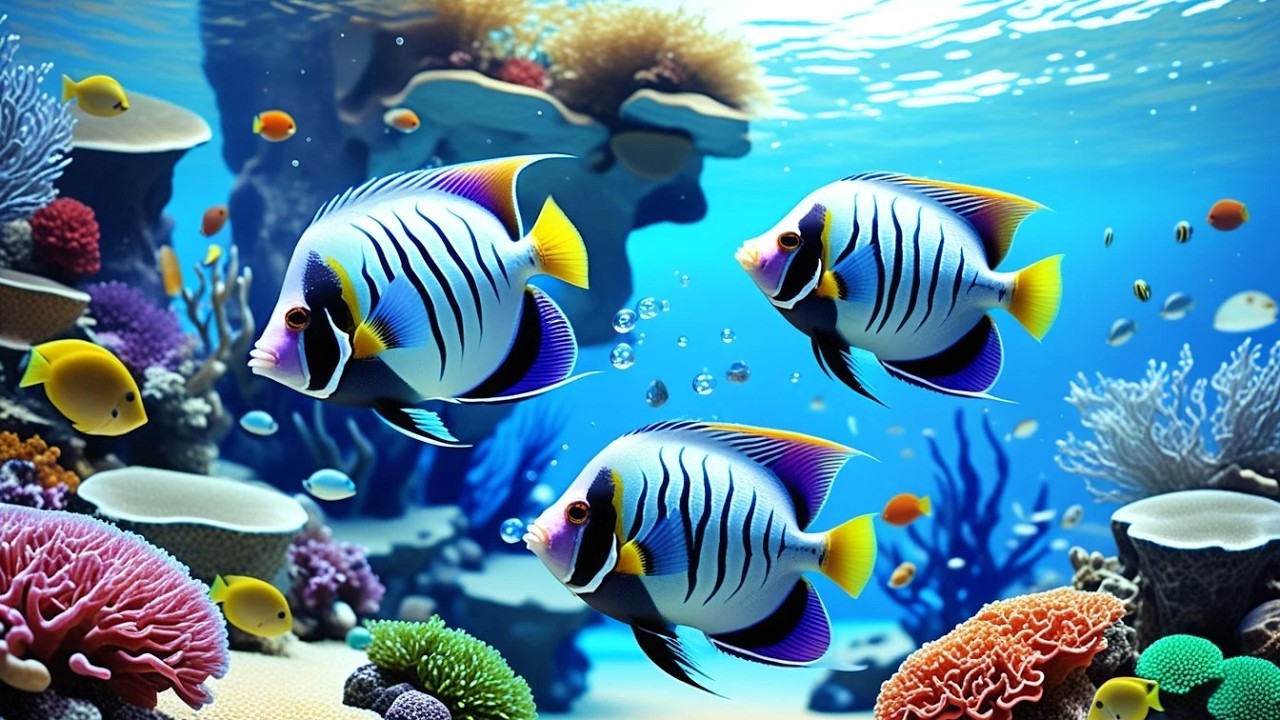 🔴 LIVE Aquarium 4K 🌊 Calm Jellyfish & Coral Reef Ambience