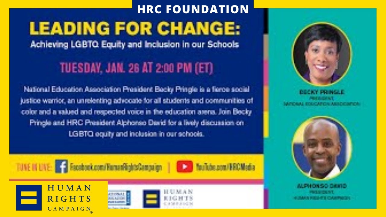 Leading for Change: Achieving LGBTQ Equity and Inclusion in our Schools