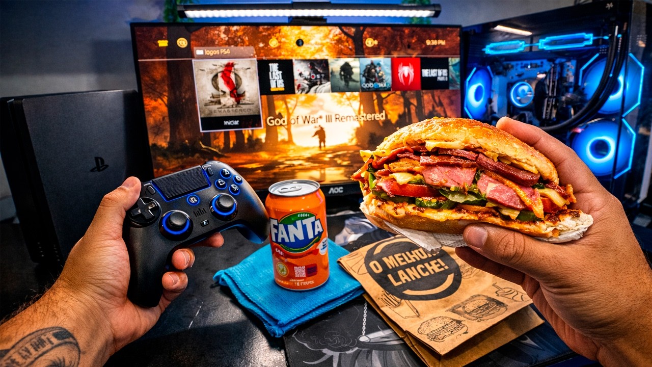 Uma Noite Relaxante com o PS4 Desbloqueado!