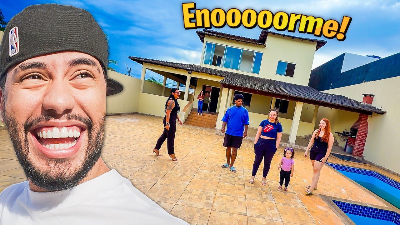 FOMOS VER UMA CASA NOVA PRA GENTE SE MUDAR🏠 ESSA É ENORME 😳