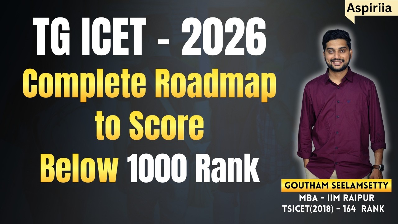 TG ICET 2026 – 120+ Score Strategy  | Complete Preparation Strategy & Exam Guide