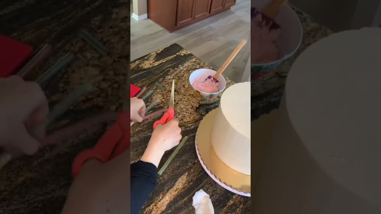 Укладка торта с масляным кремом