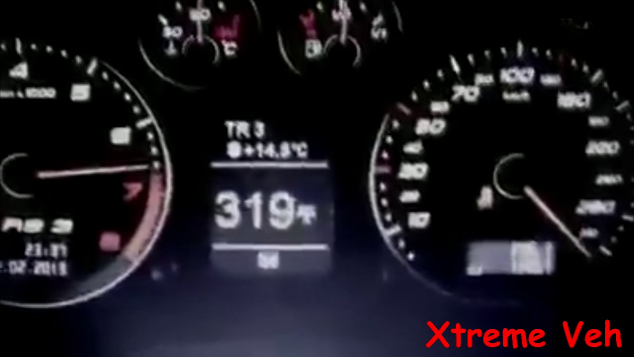 AUDI RS3 750HP / Acceleration 0-365 km/h