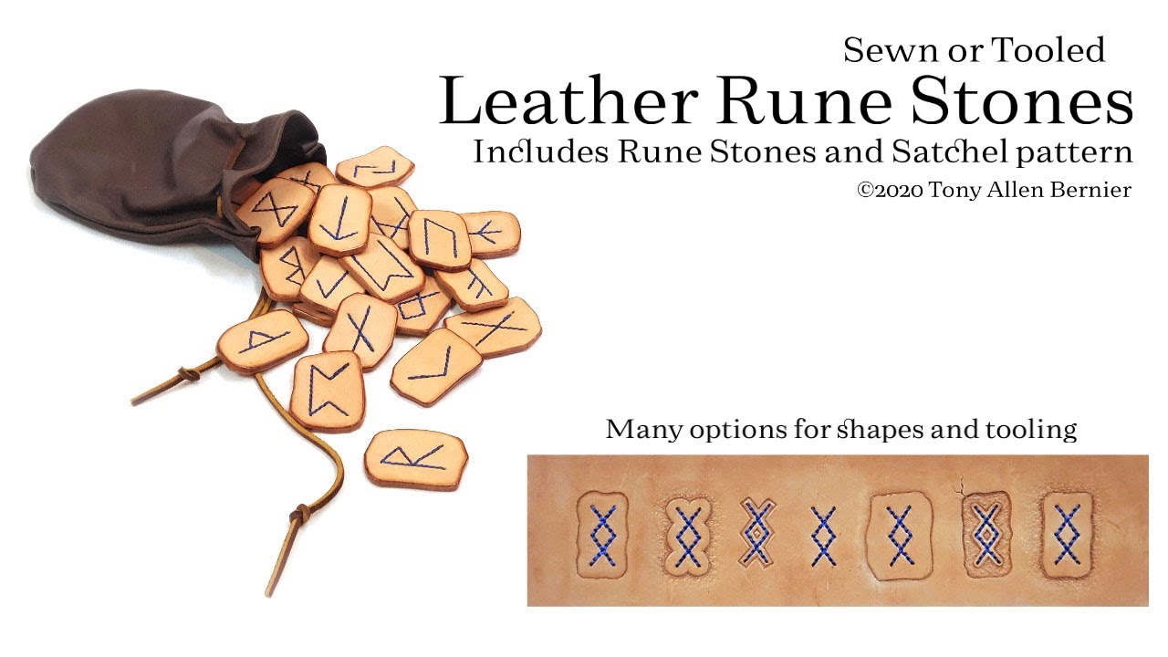 How to Make Leather Rune Stones.