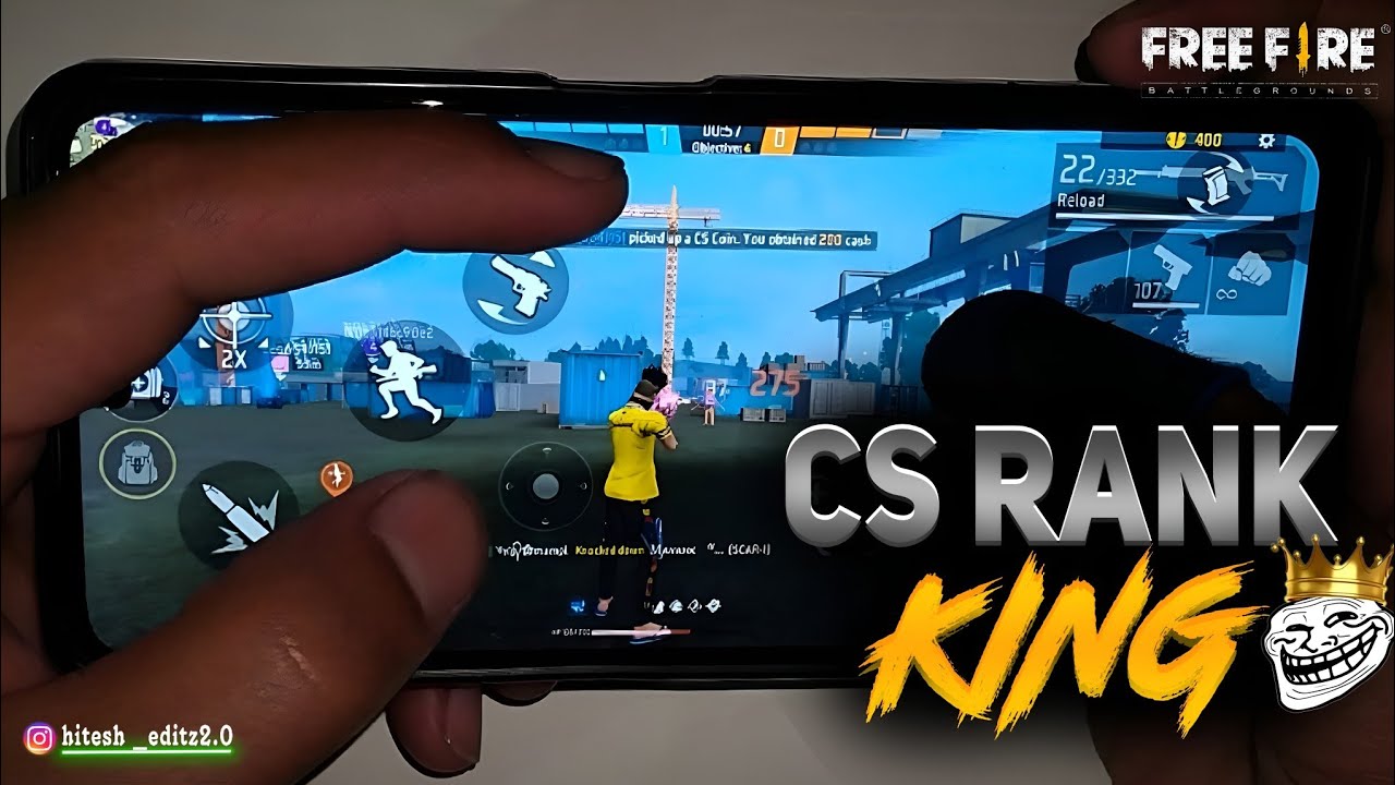 Unbeatable CS RANK Gameplay Full Handcam free fire [HIGHLIGHTS] 