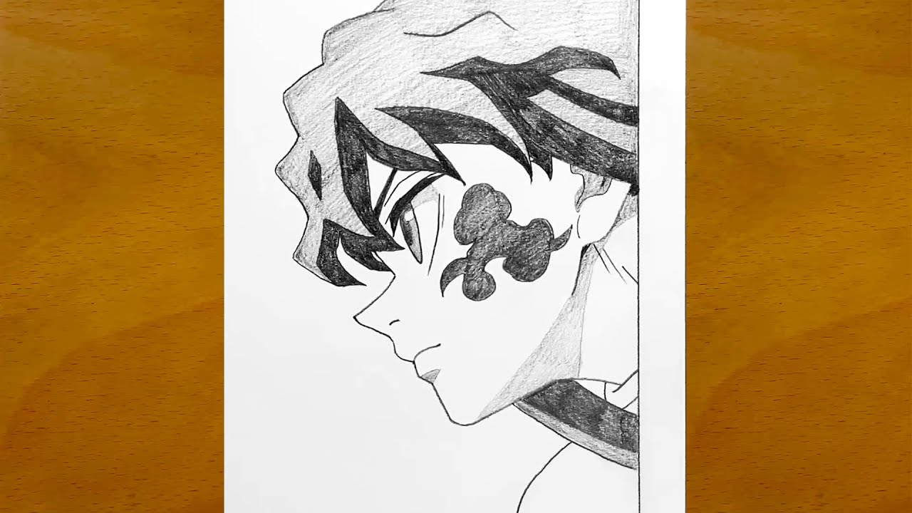 Anime Sketch || How to Draw Muichiro Tokito Step by Step || Demon Slayer Drawing
