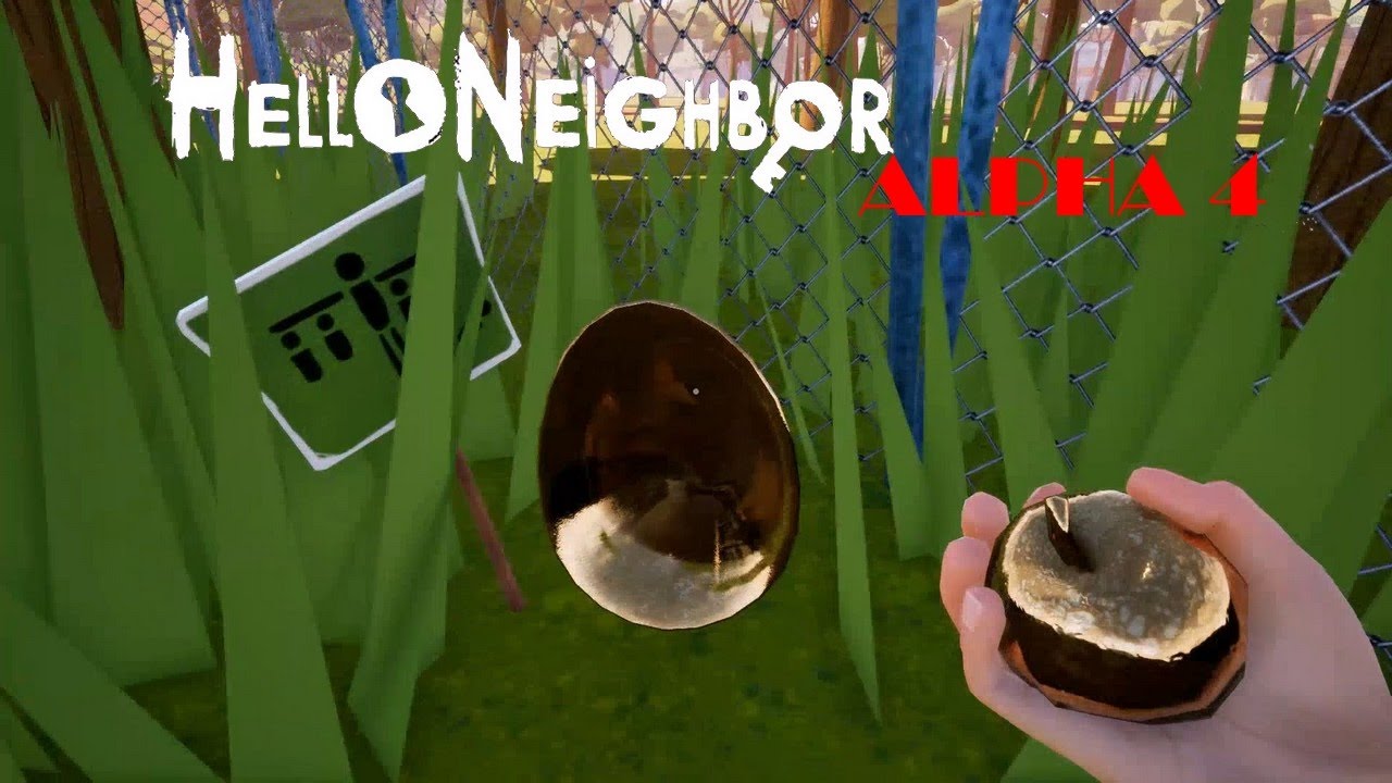 Hello Neighbor Alpha 4 Golden Apple Tree & Secret Cutscene!