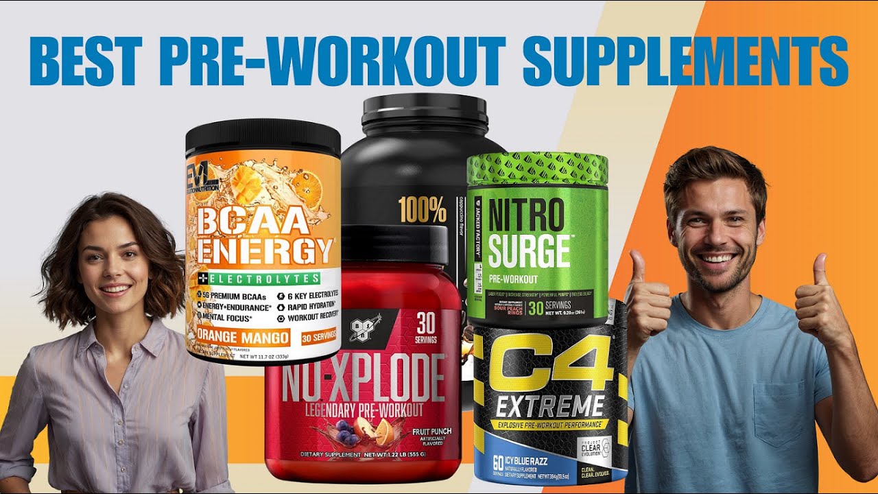 TOP 5 Best Pre-Workout Supplements 2025 ⚡ Boost Energy, Strength & Endurance!"