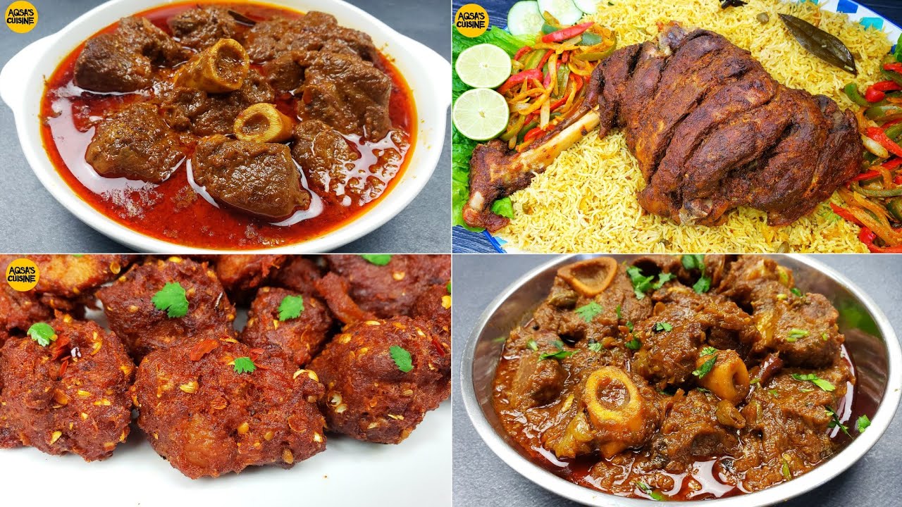 Eid Recipes, Chatkhara Boti, Mutton Korma, Mutton Raan Steam Roast, Bihari Mutton Curry, Boti Fry