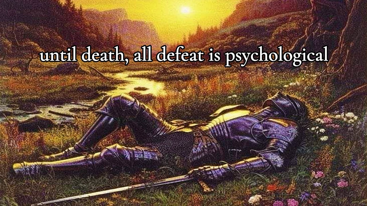 Until death, All defeat Is Psychological.