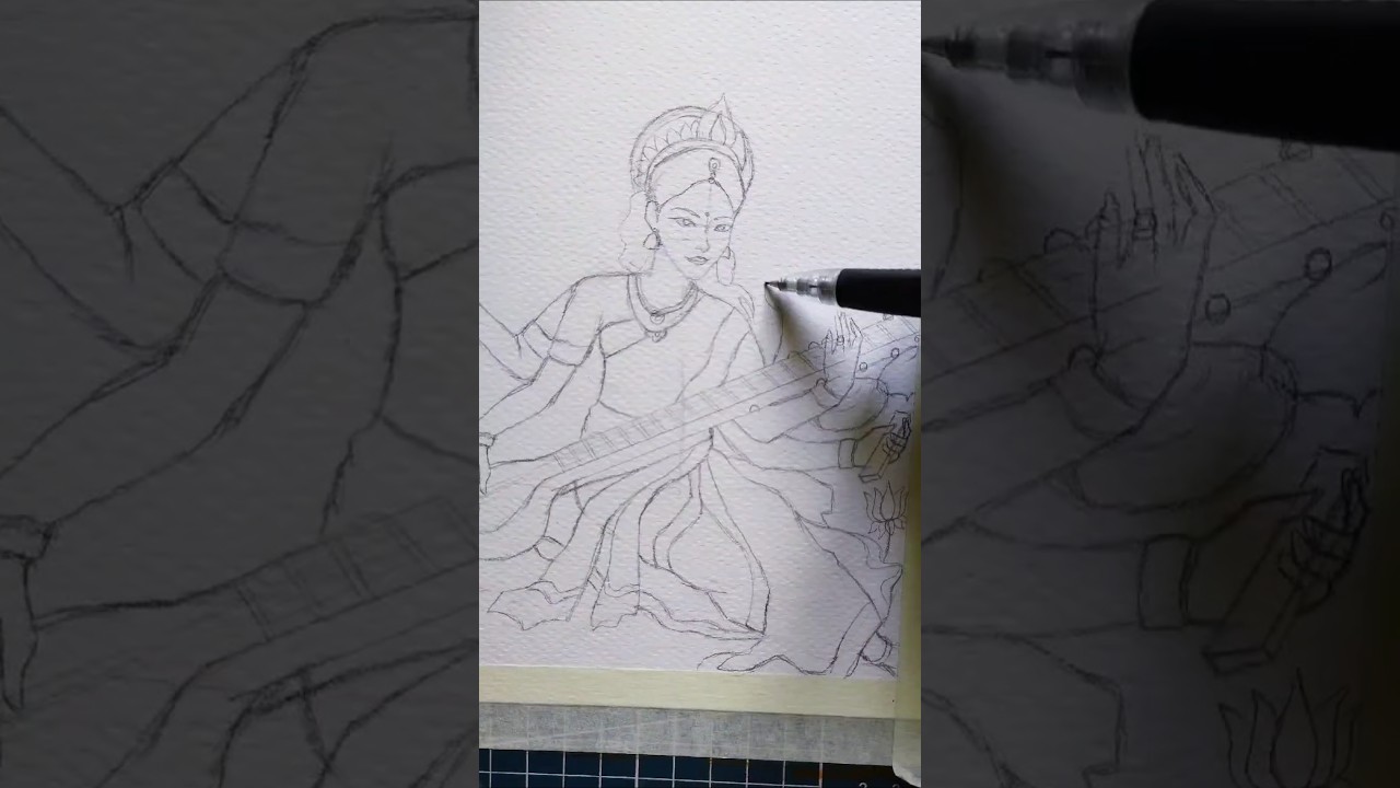 ✨ goddess.                                          #art #artist #sketch #goddessart #artwork