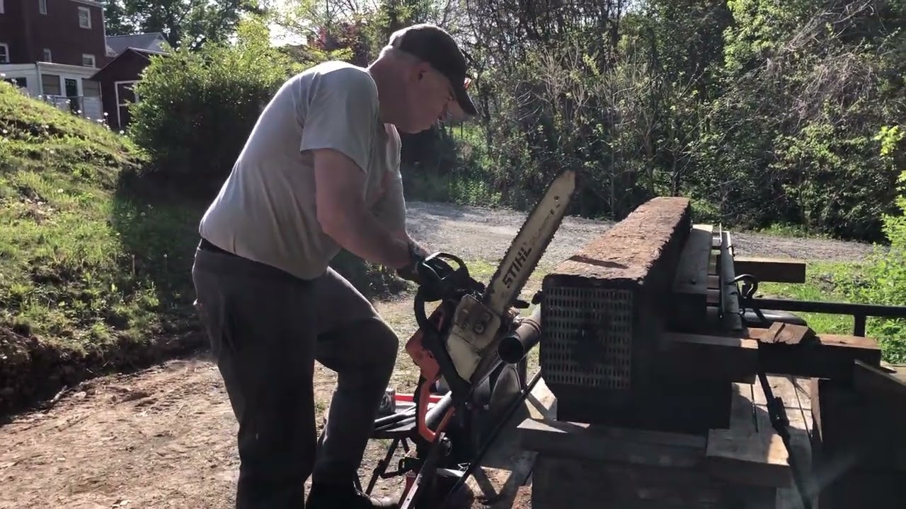 Hillbilly Railroad Tie Cut Off Saw