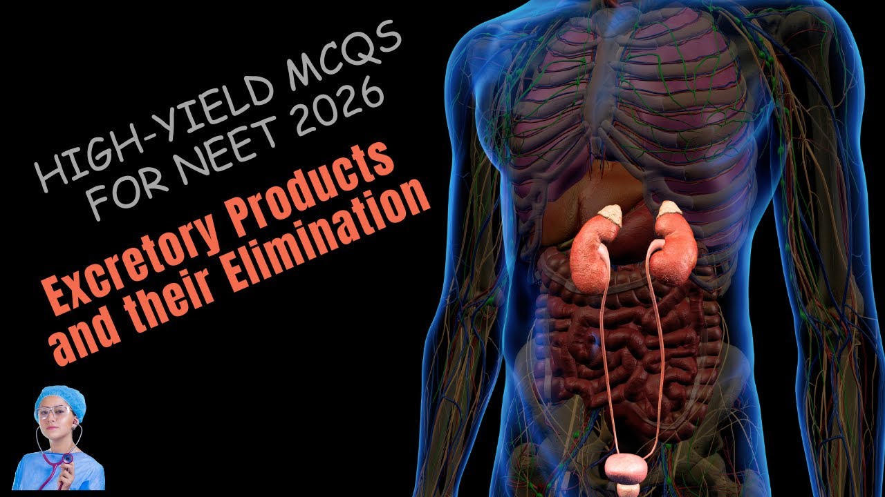High-Yield MCQs for NEET 2026 | Excretory Products and their Elimination | by Shiksha House