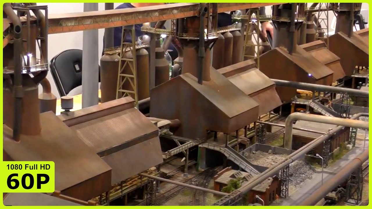 RC MODELL STAHLWERK MIT EISENBAHNANLAGE - INTERMODELLBAU DORTMUND 2019