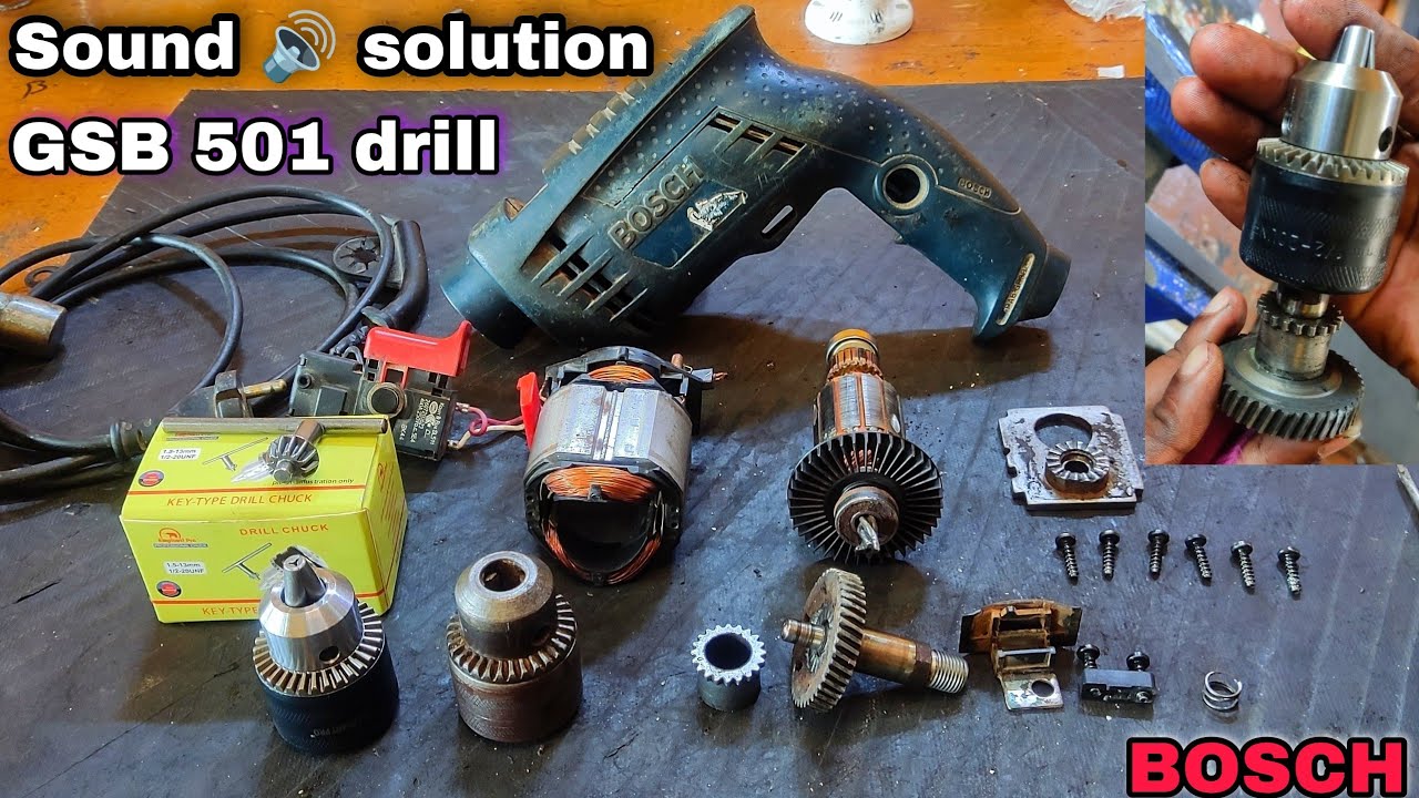GSB 501 drill machine sound problem fix | how to repair bosch drill machine | repair gsb 13re drill