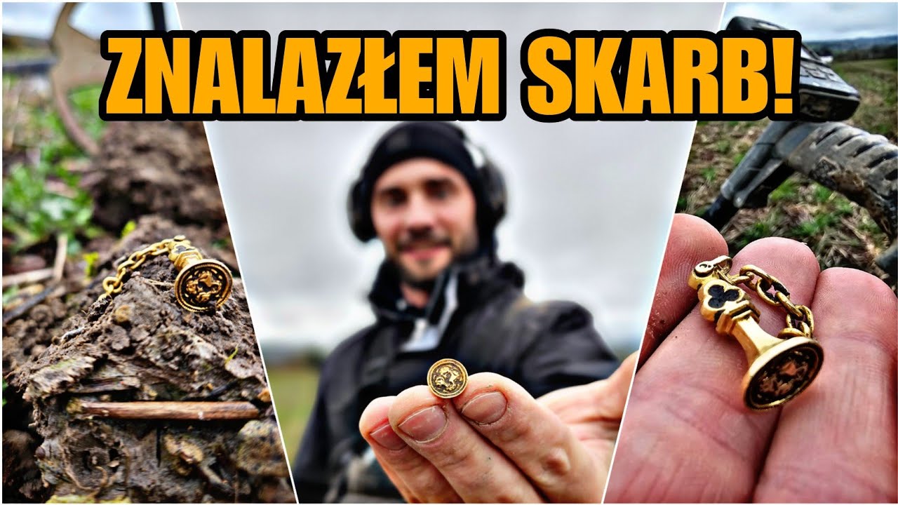 ZNALAZŁEM OGROMNĄ ZŁOTĄ PIECZĘĆ  DETEKTOREM METALI / SKARBY Z ZIEMI