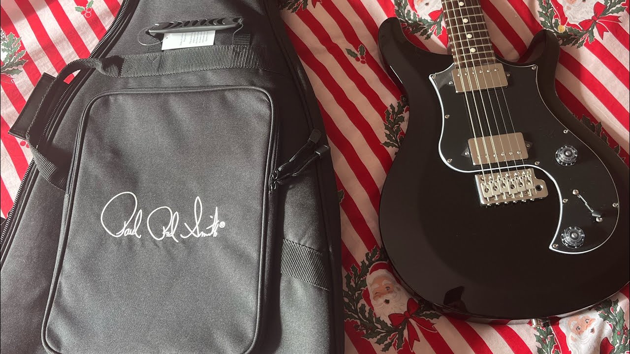 PRS S2 Standard 22 Gloss Black Guitar Unboxing New Guitar Day (like & subscribe)