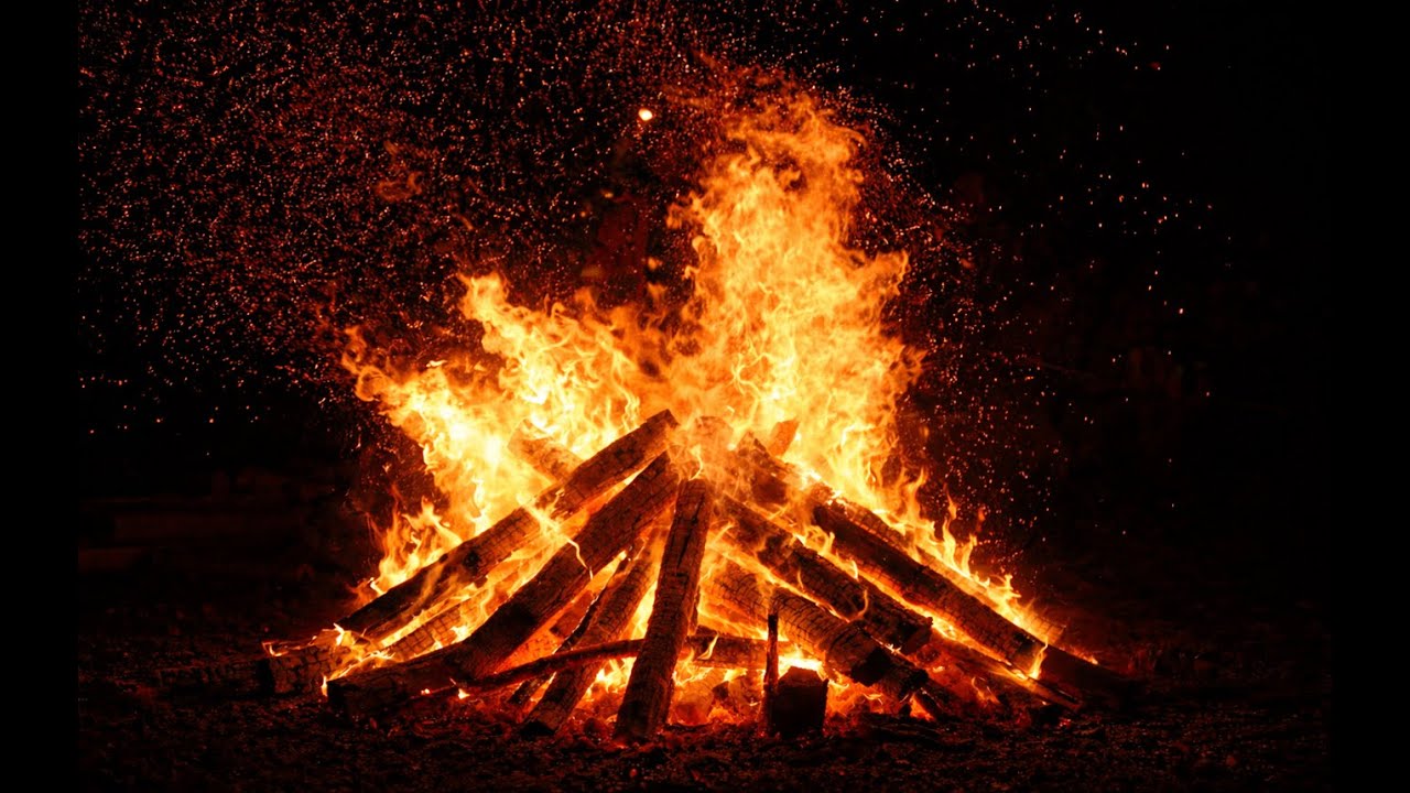 Crackling Campfire Sounds | Stress Relief