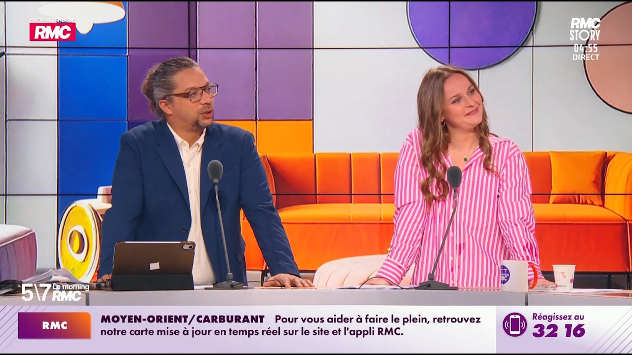 RMC | Début du 5/7 Le morning RMC • Elise Denjean & Matthieu Belliard — 4h55, 9 mars 2026