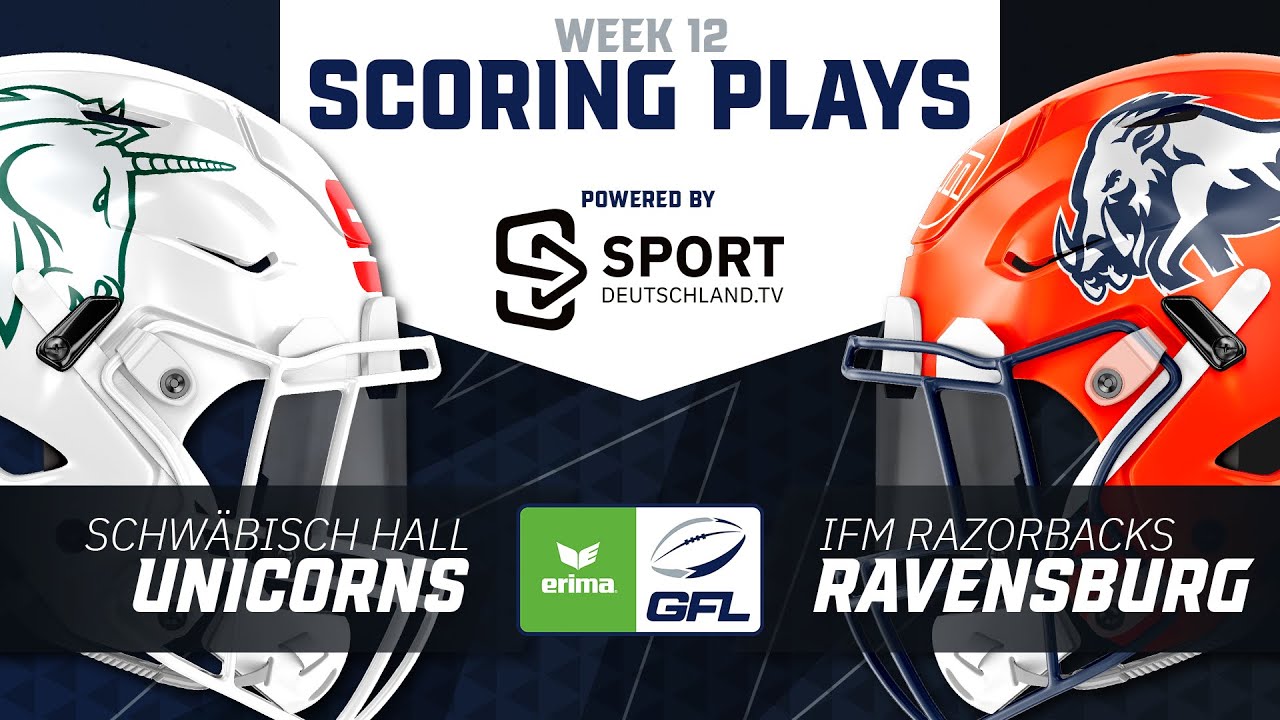 Schwäbisch Hall Unicorns vs. ifm Ravensburg Razorbacks  | Highlights - ERIMA GFL, Week 12 I SDTV