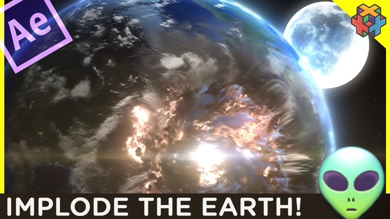 Implode a 🌎PLANET🌎 in After Effects