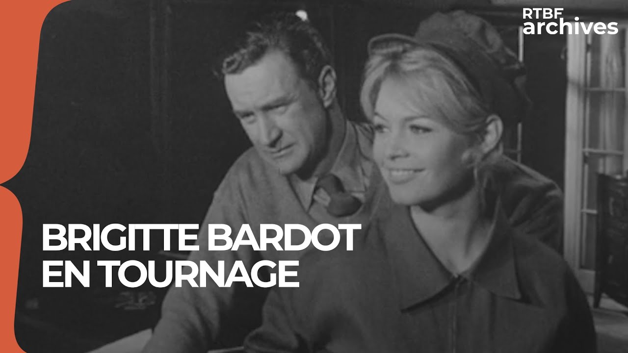 Brigitte Bardot sur le tournage de 