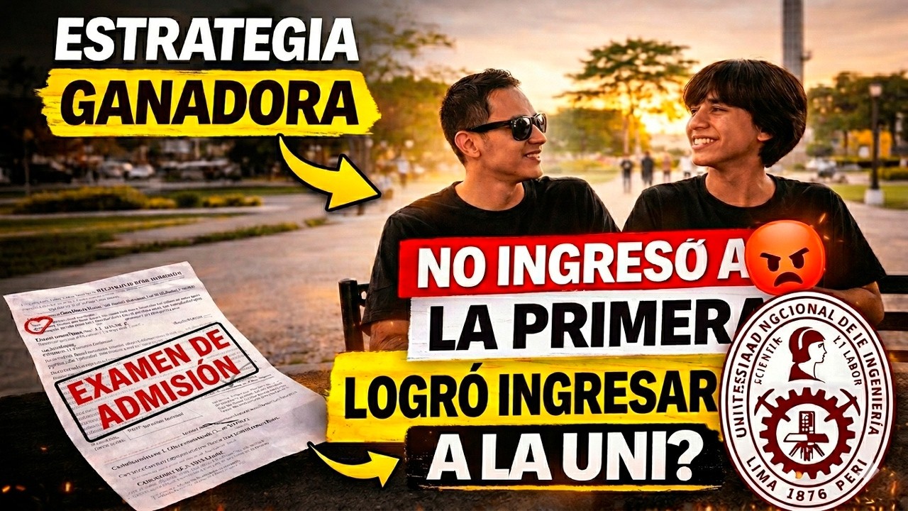 Su última oportunidad para ingresar a la UNI… y lo logró