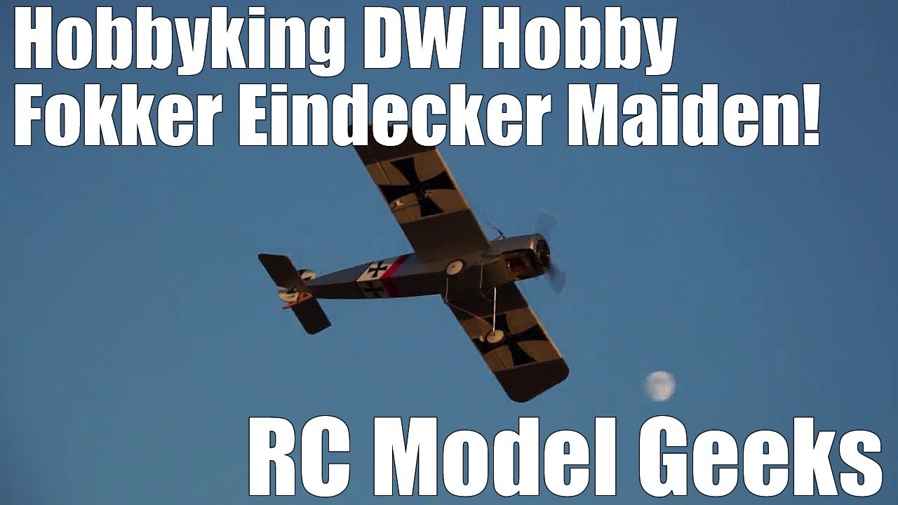 Hobbyking DW Hobby Fokker Моноплан Maiden RC Model Geeks