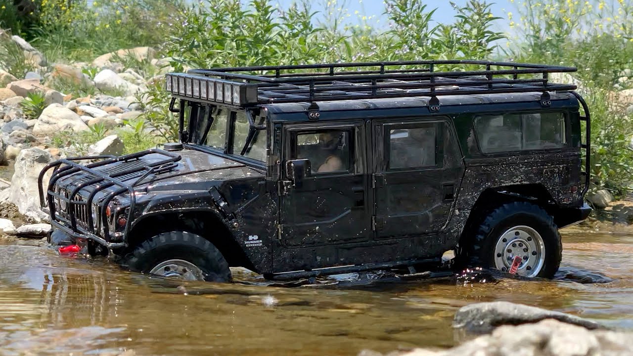 1/10 Scale RC : HG P415 HUMMER H1 Riverside Off-road Driving #9.