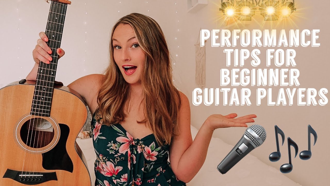 Performance Tips for Beginner Guitar Players // singing while playing, stage fright, & preparation