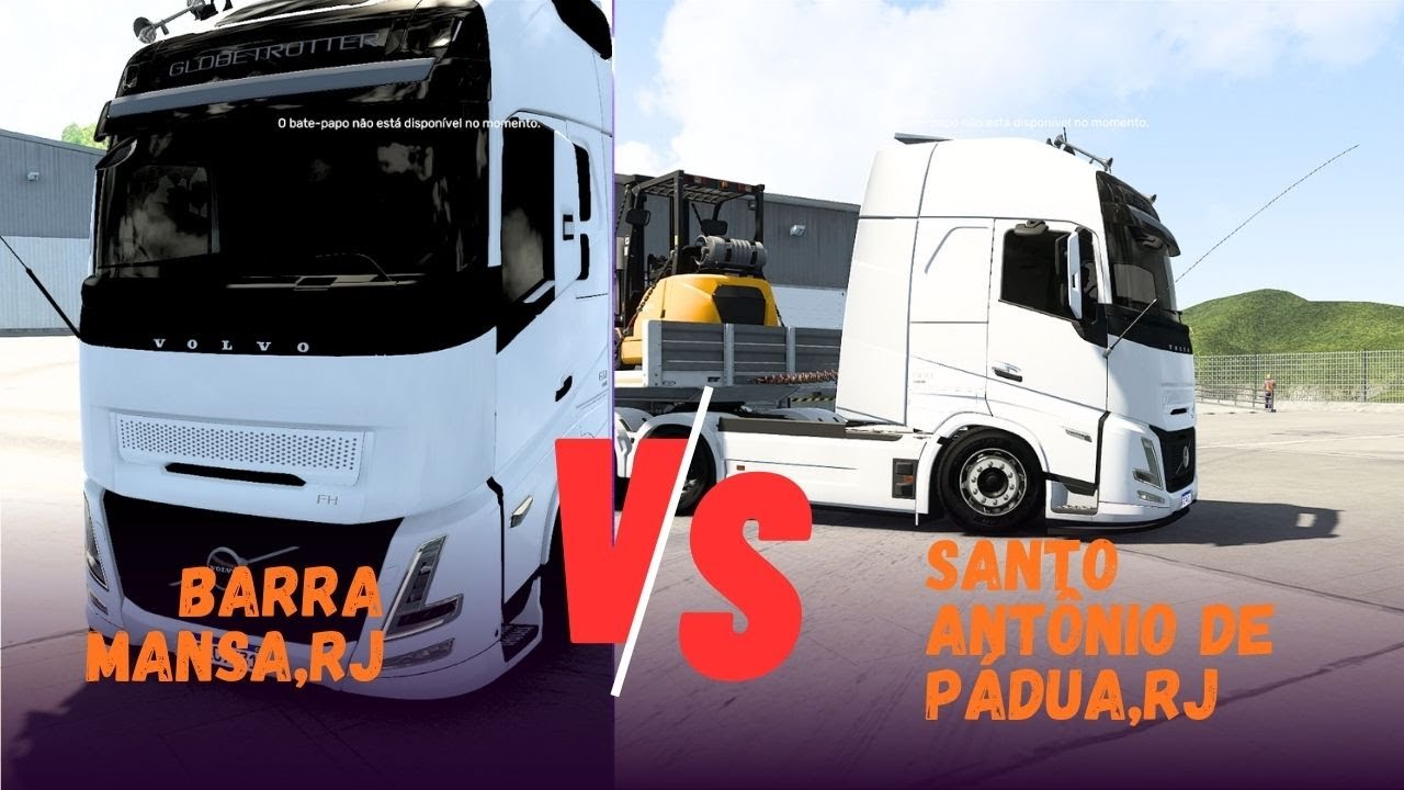 Euro Truck Simulator 2..Barra Mansa,RJ X Santo Antônio de Pádua,RJ.