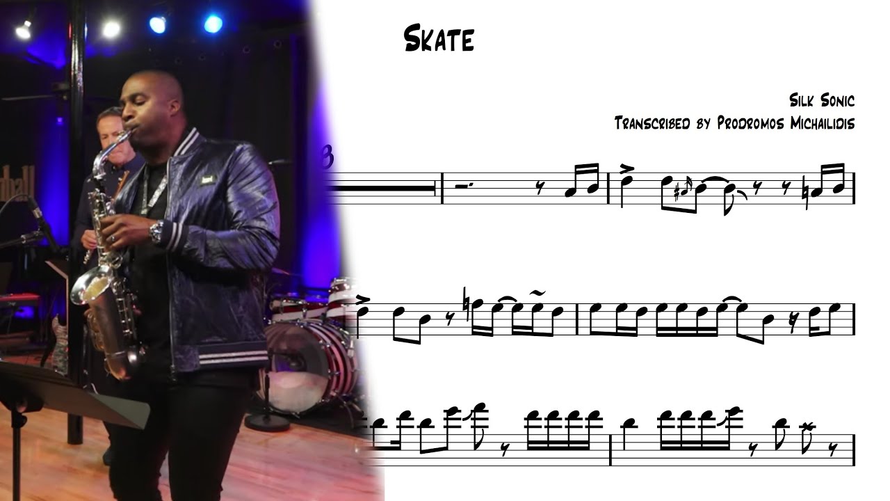 Skate (Silk Sonic) - Eric Darius Transcription