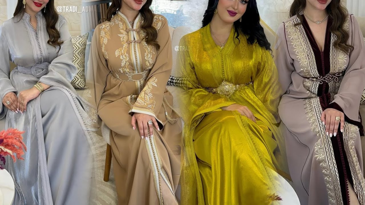 ٱخر صيحات موضة التكشيطة المغربية و القفطان المغربي الفخم بٱخر مدارج على الموضة#caftan 