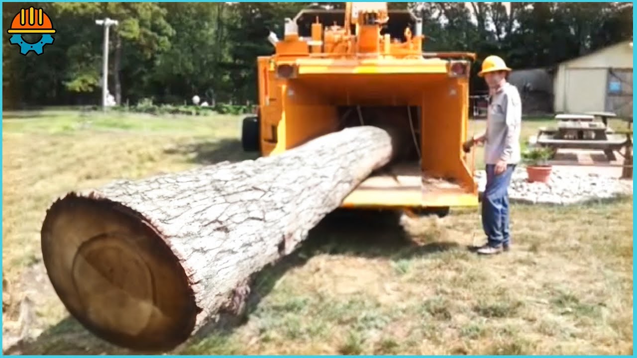 100 Dangerous Fastest Wood Chipper Machines Working and Extreme Powerful Tree Shredder Machines