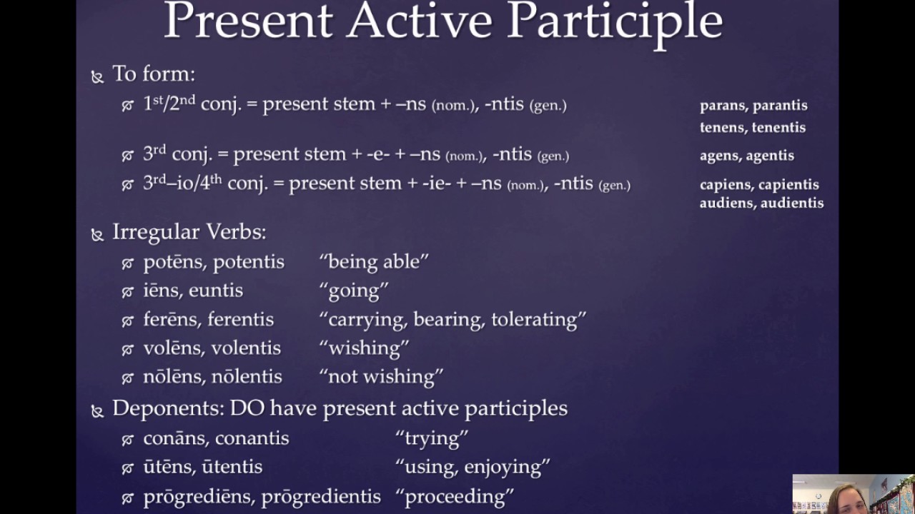 Present Active Participle