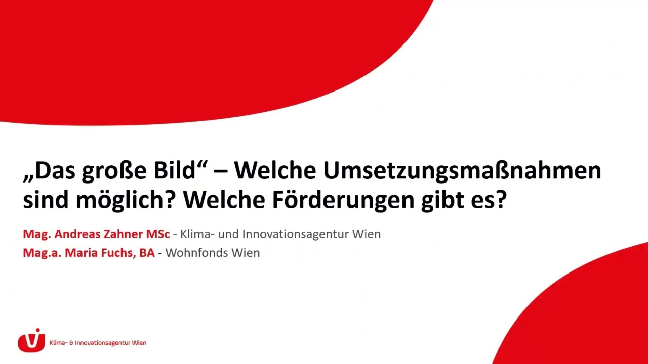 Förderlandschaft für Sanierung und Heizungstausch - 29.04.2025