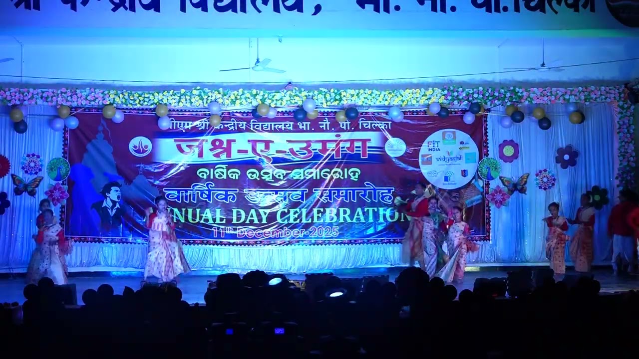 KONG SENG | Energetic Bihu Dance by Class 4 & 5 | Annual Day 2025 | KV INS Chilka
