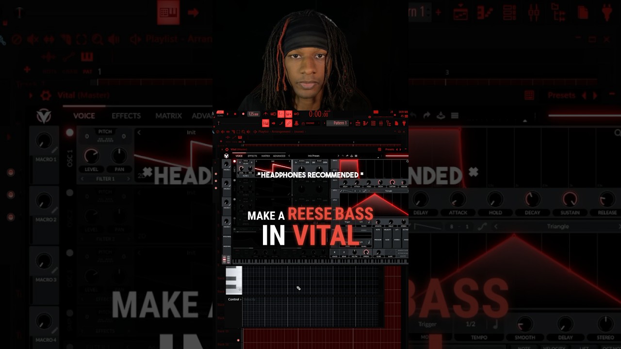 How To Make A Reese Bass in Vital | Free Plugin | Beginner Tutorial