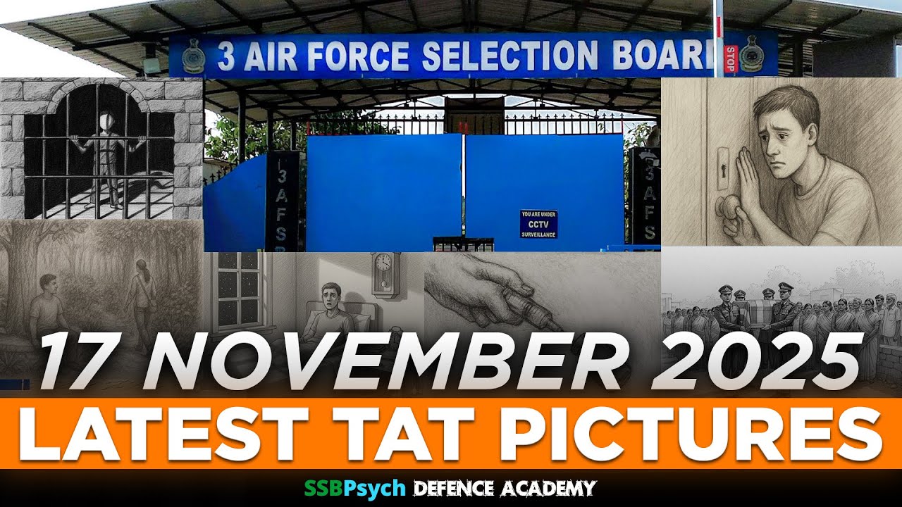 Latest TAT Pictures set of 3 AFSB Gandhinagar | 17 November 2025 | Thematic Apperception Test | SSB