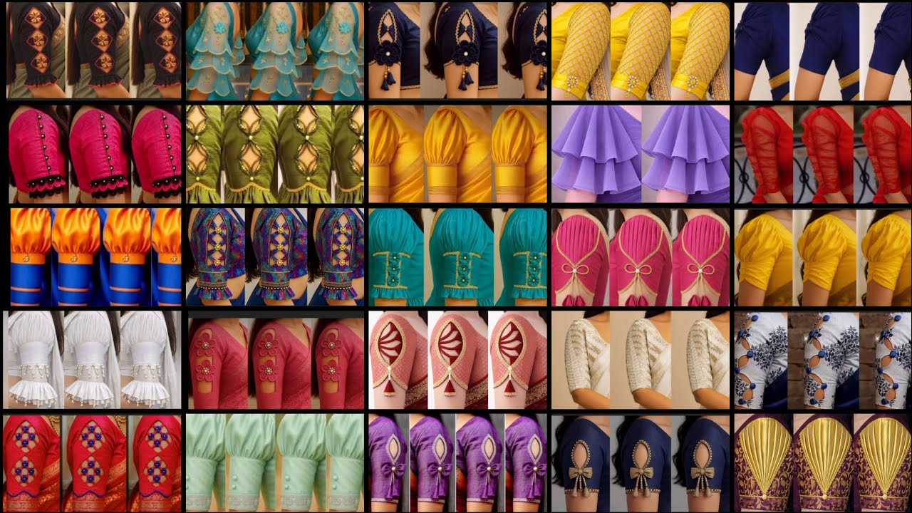 🌈Blouse baju design//short sleeves ke design//viral baju//trending blouse sleeves//aasteen ka design