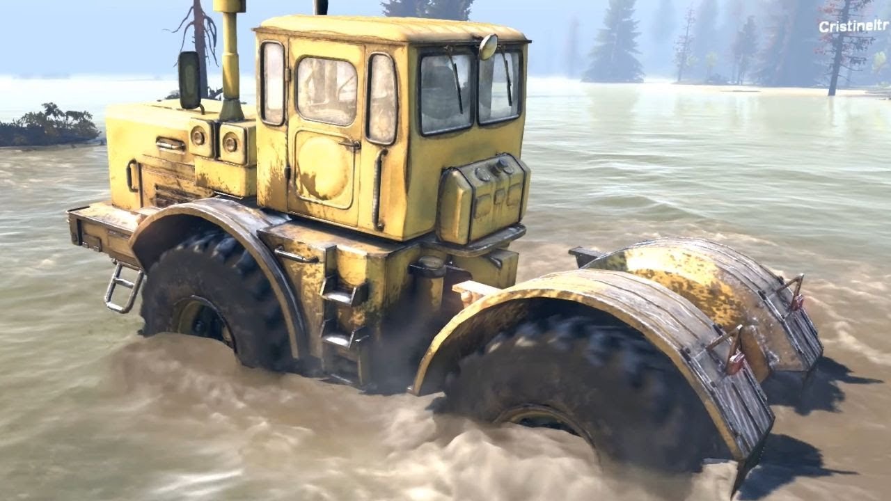 SPINTIRES - K 700 Tractor River Crossing