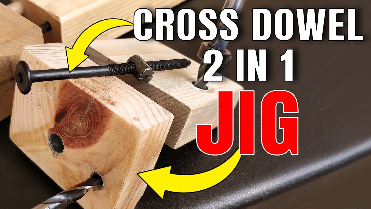 DIY Cross Dowel Jig 2-in-1 | Barrel Nut Jig | Detachable Wooden Furniture/Bed Joints | XDIY