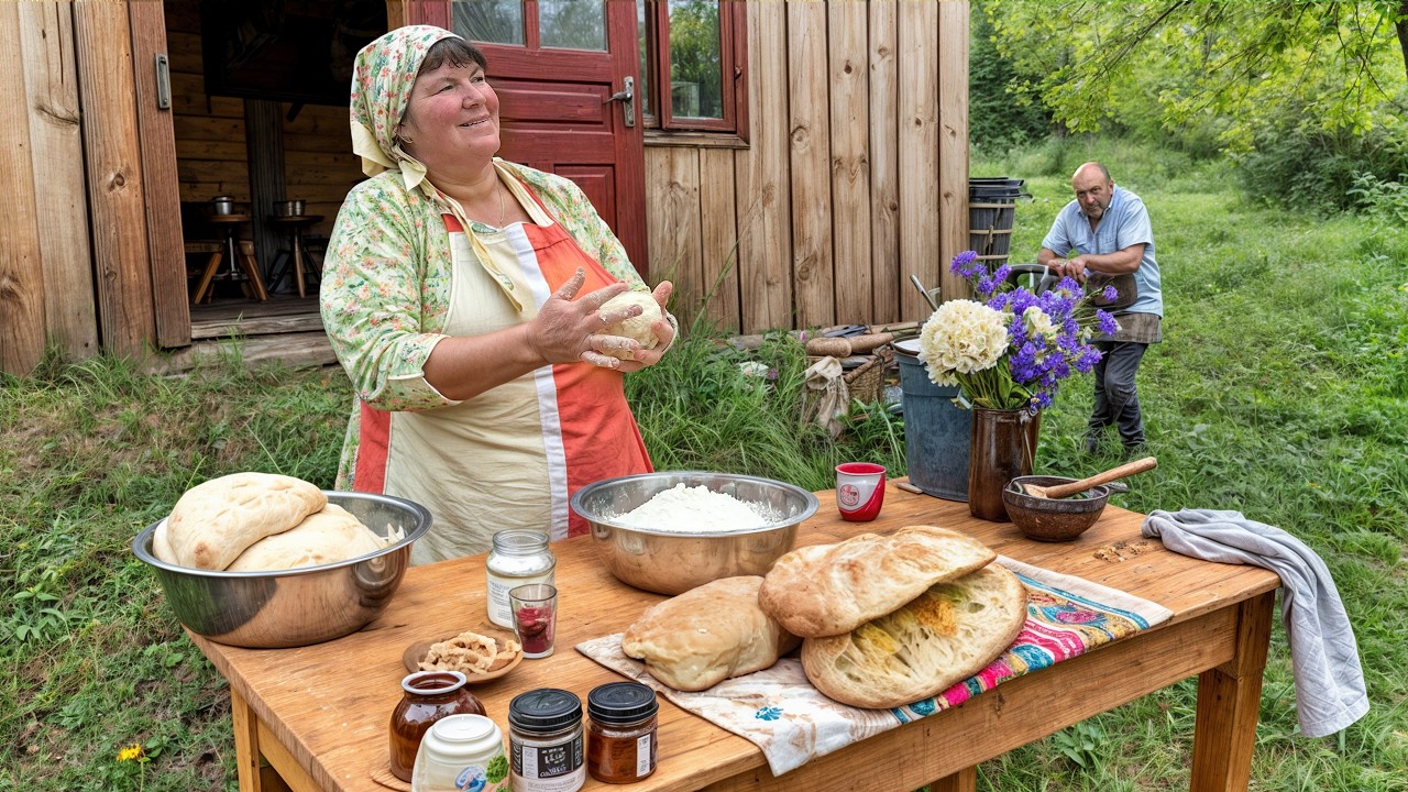 Cooking Traditional Bograch in a Ukrainian Village With Fresh Ingredients