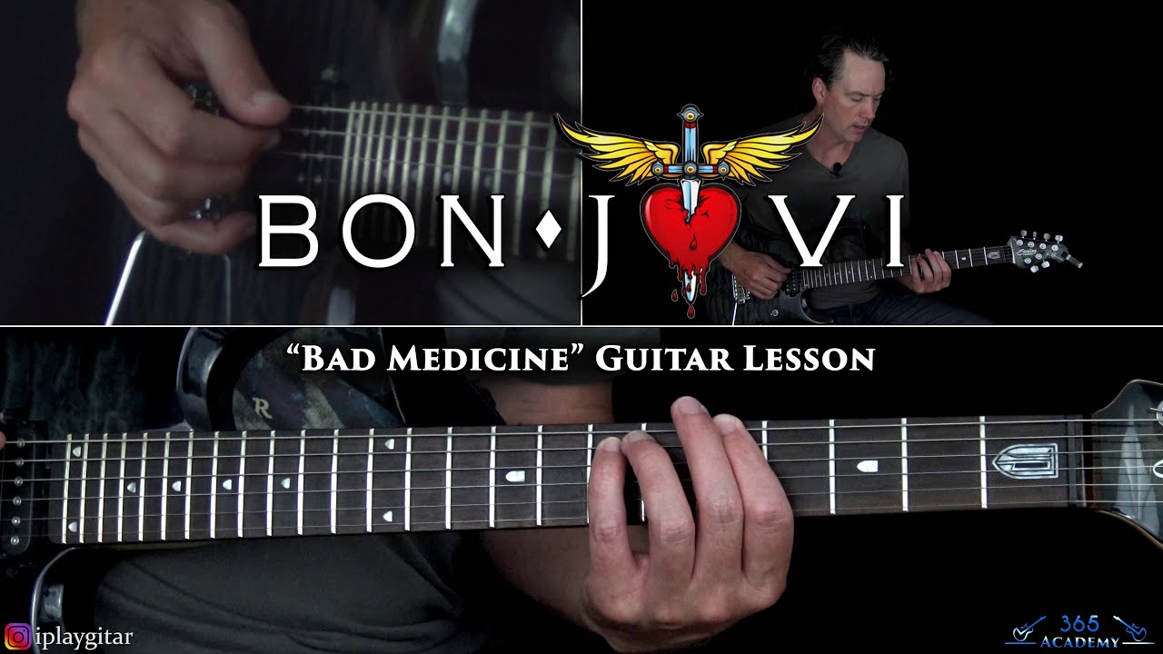 Bon Jovi - Урок игры на гитаре Bad Medicine