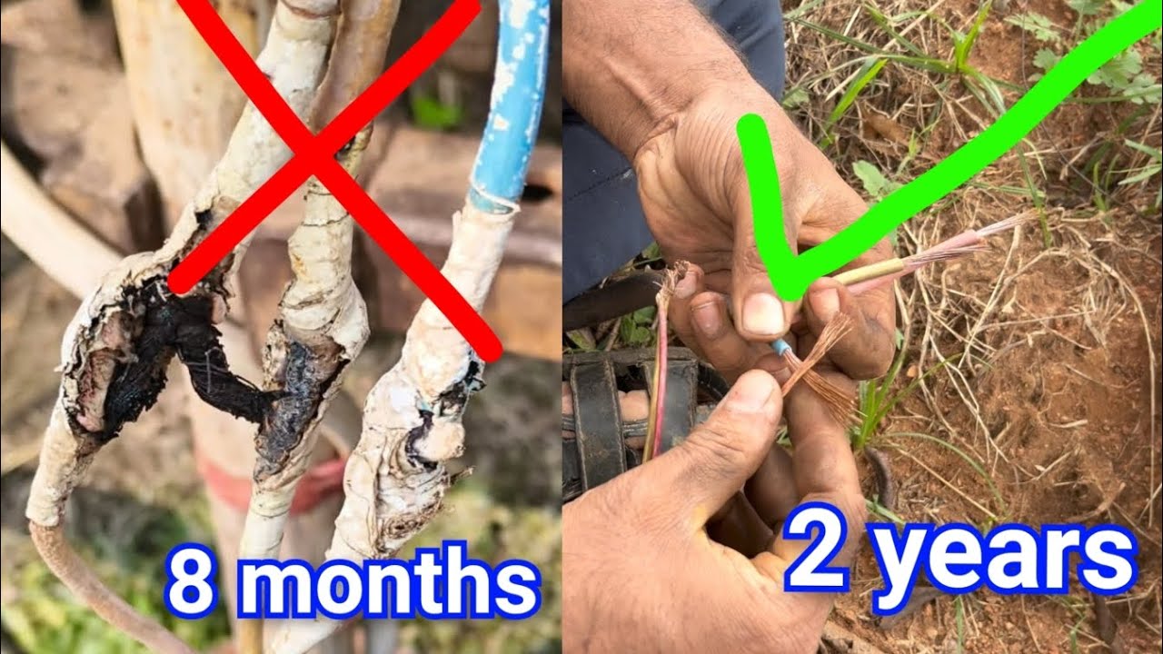 This is the reason the motor burns again – Perfect Borewell Cable Joint Technique