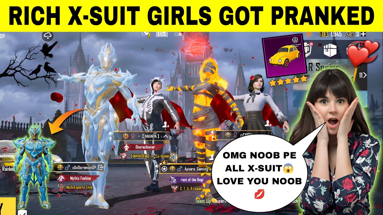 RANDOM RICH X-SUIT GIRLS SHOCKED😱 AFTER SEEING MY NEW ULTIMATE X-SUIT AND SUPER CARS❤️ #noobprank