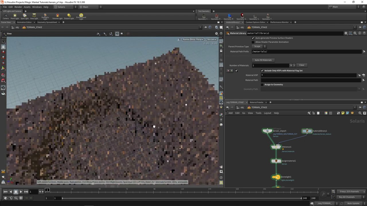 Magic Market | Terrain Concepts 3 | Solaris Texturing